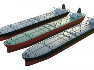 oil tanker ships collection 3D Model