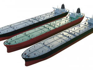 oil tanker ships collection 3D Model