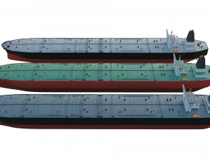 oil tanker ships collection 3D Model