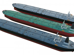 oil tanker ships collection 3D Model