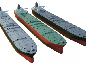 oil tanker ships collection 3D Model