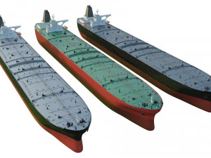 oil tanker ships collection 3D Model