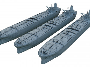 oil tanker ships collection 3D Model