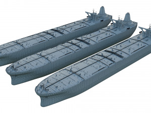 oil tanker ships collection 3D Model