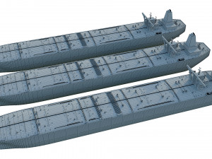 oil tanker ships collection 3D Model