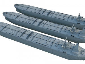 oil tanker ships collection 3D Model