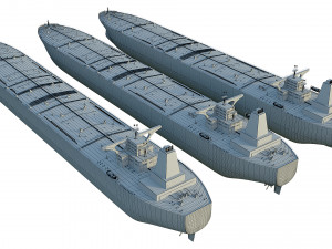 oil tanker ships collection 3D Model