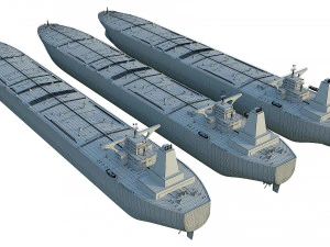 oil tanker ships collection 3D Model