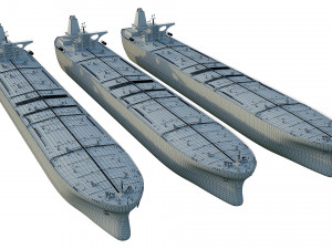 oil tanker ships collection 3D Model