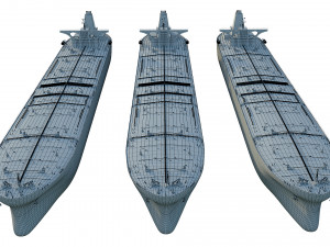 oil tanker ships collection 3D Model