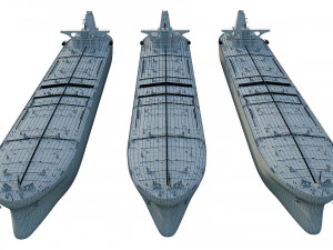 oil tanker ships collection 3D Model