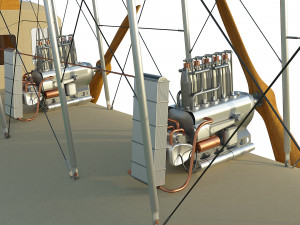 wwi bomber aircraft sikorsky ilya muromets 3D Model