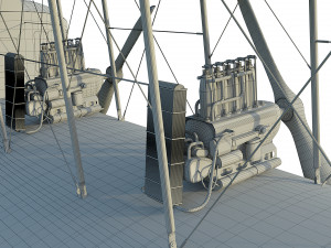 wwi bomber aircraft sikorsky ilya muromets 3D Model