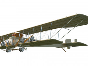 wwi bomber aircraft sikorsky ilya muromets 3D Model