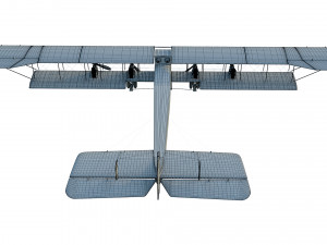 wwi bomber aircraft sikorsky ilya muromets 3D Model