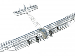 wwi bomber aircraft sikorsky ilya muromets 3D Model