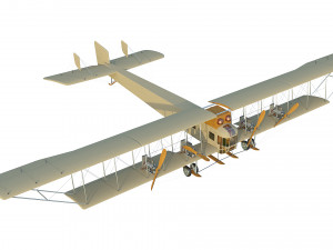 wwi bomber aircraft sikorsky ilya muromets 3D Model