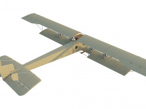 wwi bomber aircraft sikorsky ilya muromets 3D Model