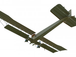 wwi bomber aircraft sikorsky ilya muromets 3D Model