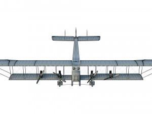 wwi bomber aircraft sikorsky ilya muromets 3D Model
