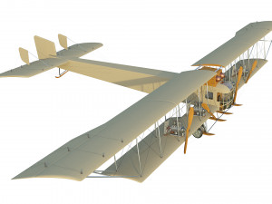 wwi bomber aircraft sikorsky ilya muromets 3D Model