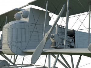 wwi bomber aircraft sikorsky ilya muromets 3D Model