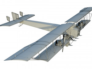 wwi bomber aircraft sikorsky ilya muromets 3D Model