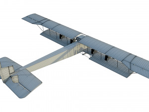 wwi bomber aircraft sikorsky ilya muromets 3D Model