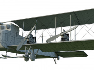 wwi bomber aircraft sikorsky ilya muromets 3D Model