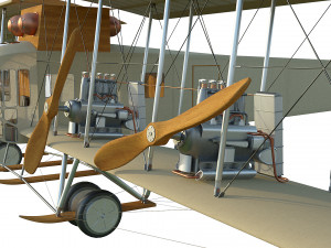 wwi bomber aircraft sikorsky ilya muromets 3D Model