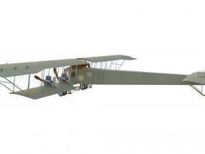 wwi bomber aircraft sikorsky ilya muromets 3D Model