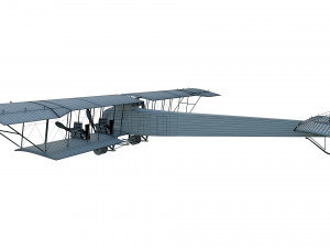 wwi bomber aircraft sikorsky ilya muromets 3D Model