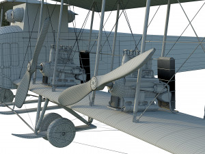 wwi bomber aircraft sikorsky ilya muromets 3D Model