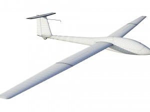 rolladen-schneider ls4 glider Model 3D