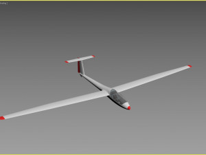 rolladen-schneider ls4 glider Model 3D
