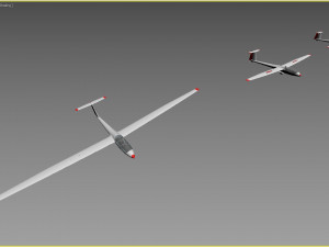 rolladen-schneider ls4 glider Model 3D