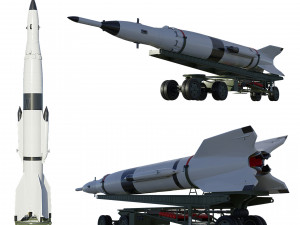 r-2a scientifical rocket 3D Models