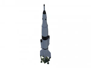 r-2a scientifical rocket 3D Model