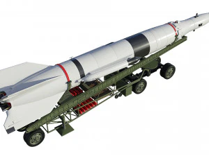 r-2a scientifical rocket 3D Model