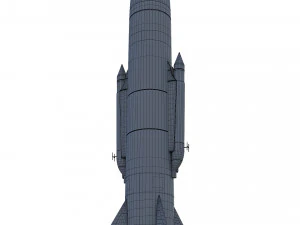 r-2a scientifical rocket 3D Model