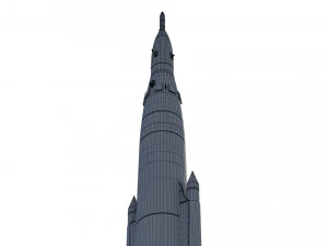 r-2a scientifical rocket 3D Model
