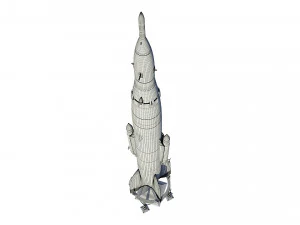 r-2a scientifical rocket 3D Model