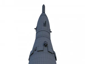 r-2a scientifical rocket 3D Model