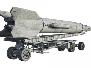 r-2a scientifical rocket 3D Model