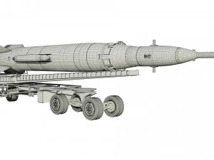 r-2a scientifical rocket 3D Model