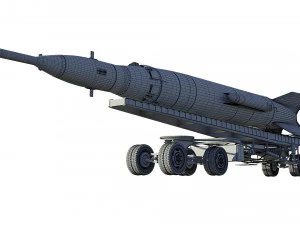 r-2a scientifical rocket 3D Model