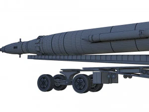 r-2a scientifical rocket 3D Model