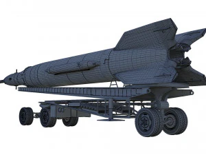 r-2a scientifical rocket 3D Model