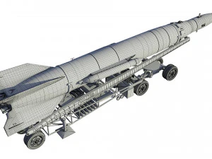r-2a scientifical rocket 3D Model