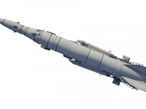 r-2a scientifical rocket 3D Model
